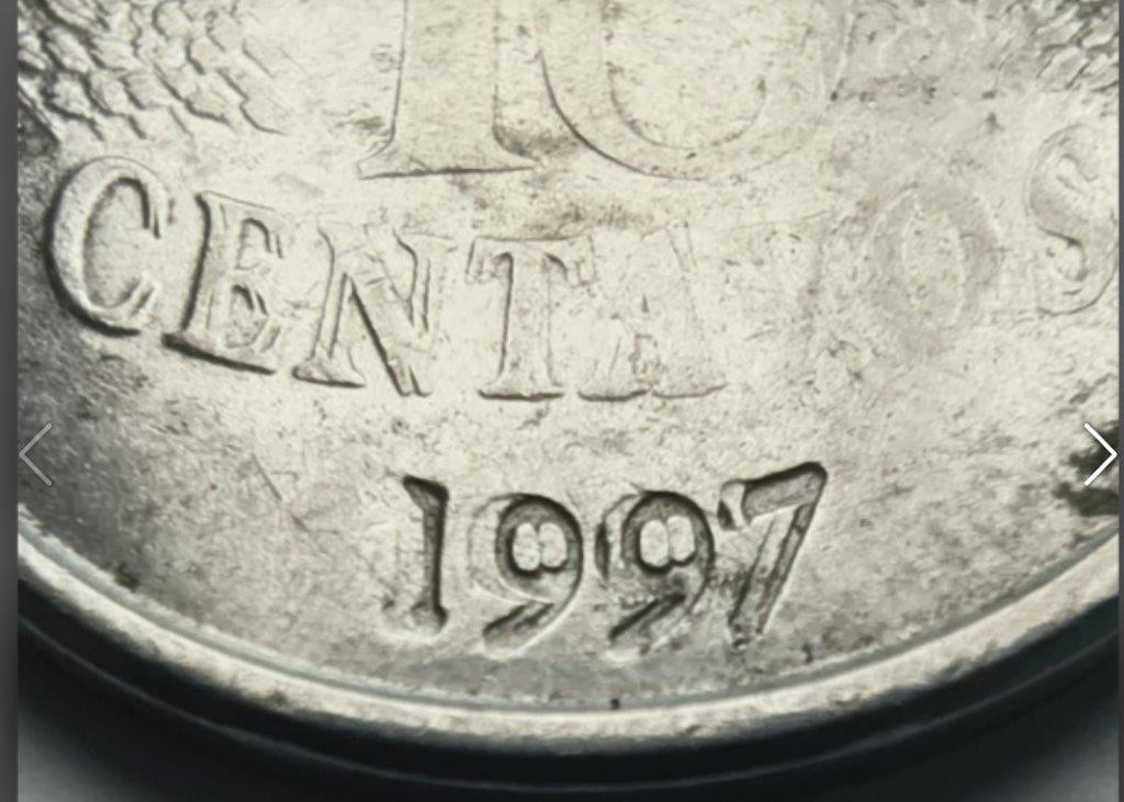 10 Centavos 1997 – Data e Centavos Duplicados