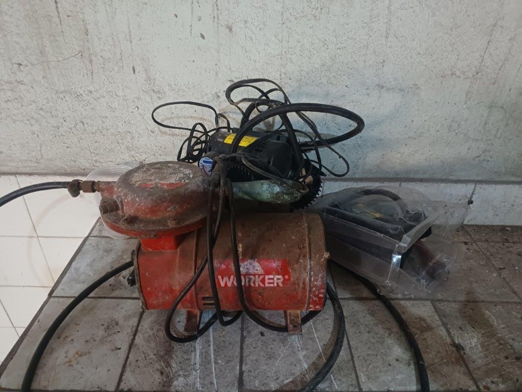 01 Bomba Worker + 03 Bombas De Ar Tramontina - Podendo Conter Defeitos Ou Ser Sucata