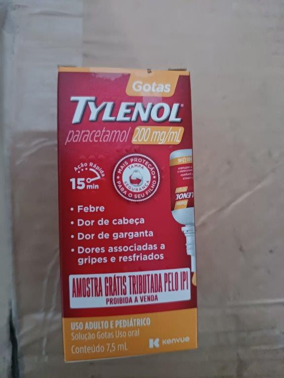 04 Caixas Com 40 Tylenol 200mg/ml - Podendo Conter Defeitos Ou Ser Sucata
