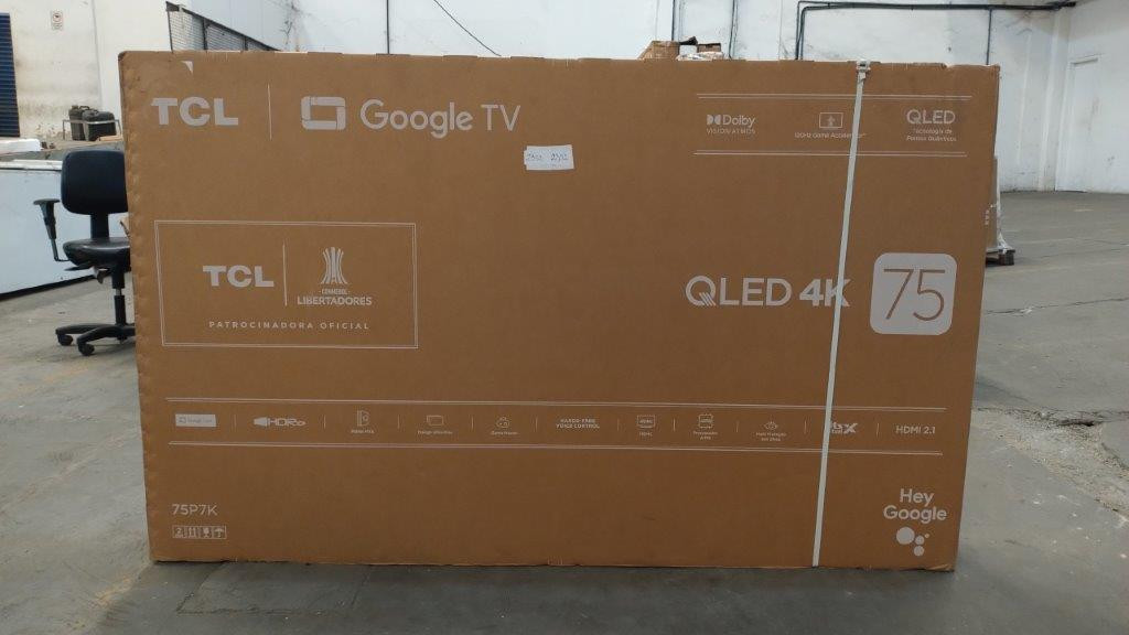 01 Smart Tv 75 Tcl - Podendo Conter Tela Trincada