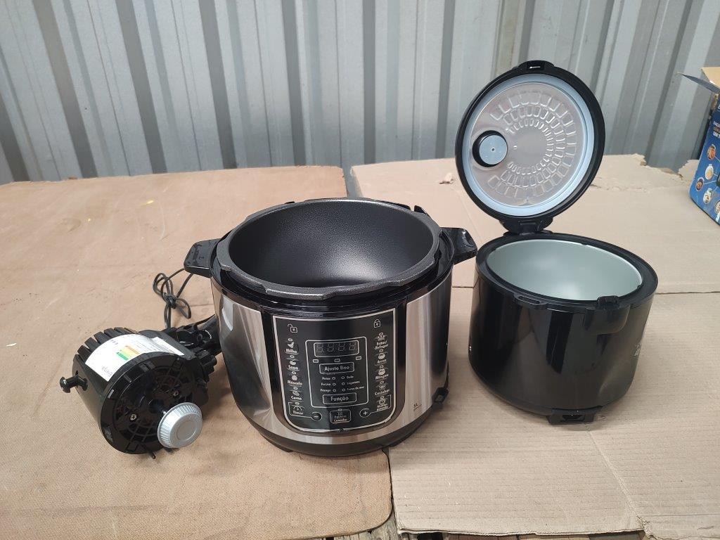 03 Itens Sendo: 01 Panela de Pressão Elétrica + 01 Panela de Arroz Elétrica + 01 Motor de Ventilador