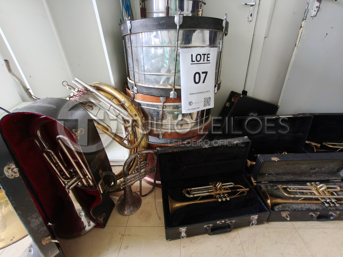 Lote de Instrumentos Musicais (Diversos) - Inservível