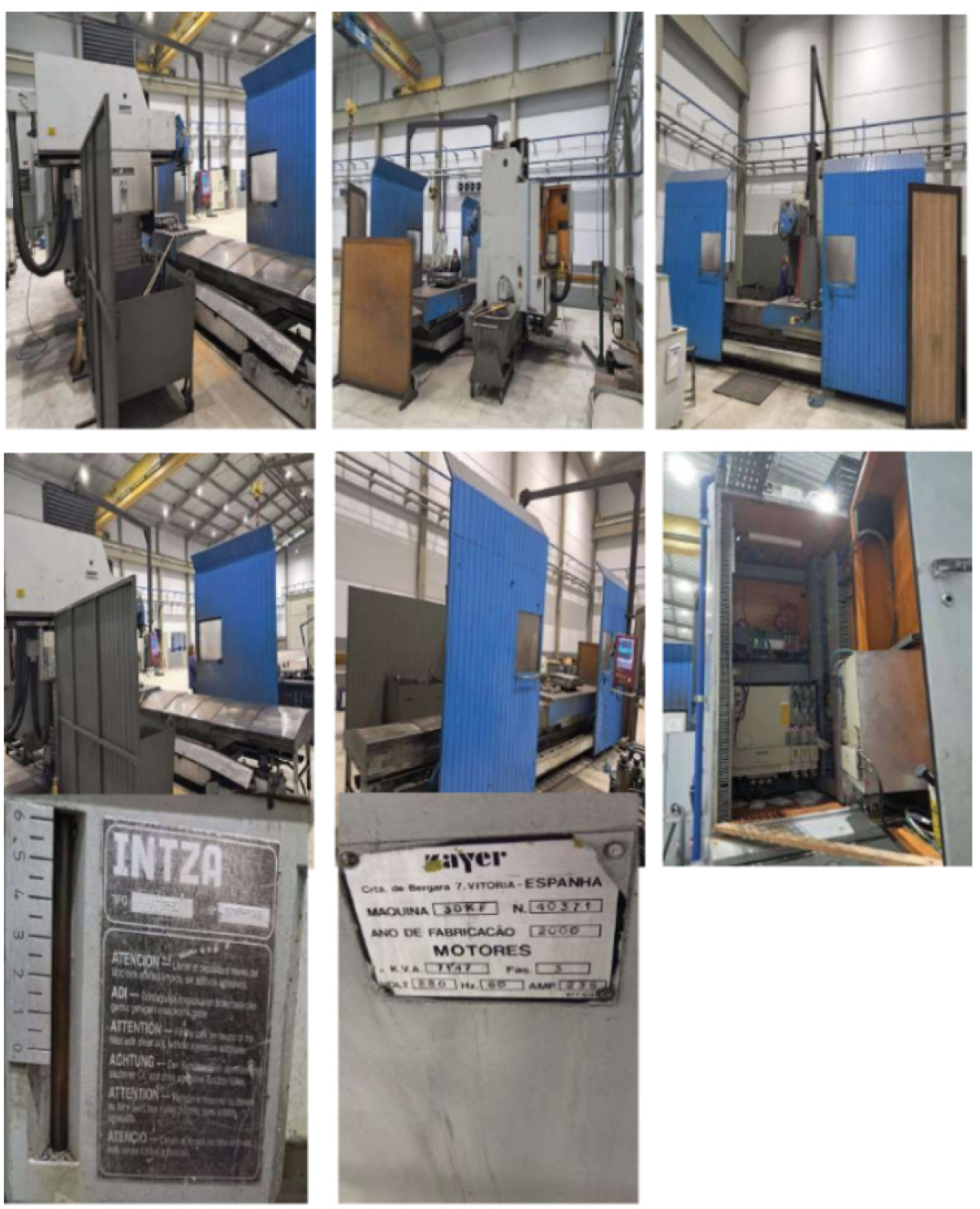 Fresa CNC Zayer 30KF3000 – CNC19 (Possível modelo: 30KF3000; Tipo: 100010530; Número de série: 130799/00; Fabricante: “Zayer”). Mesa: 3000m…